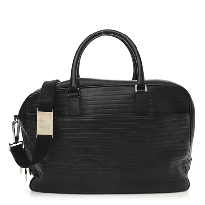Christian Dior HOMME Calfskin Ribbed Briefcase Black 1 of 11