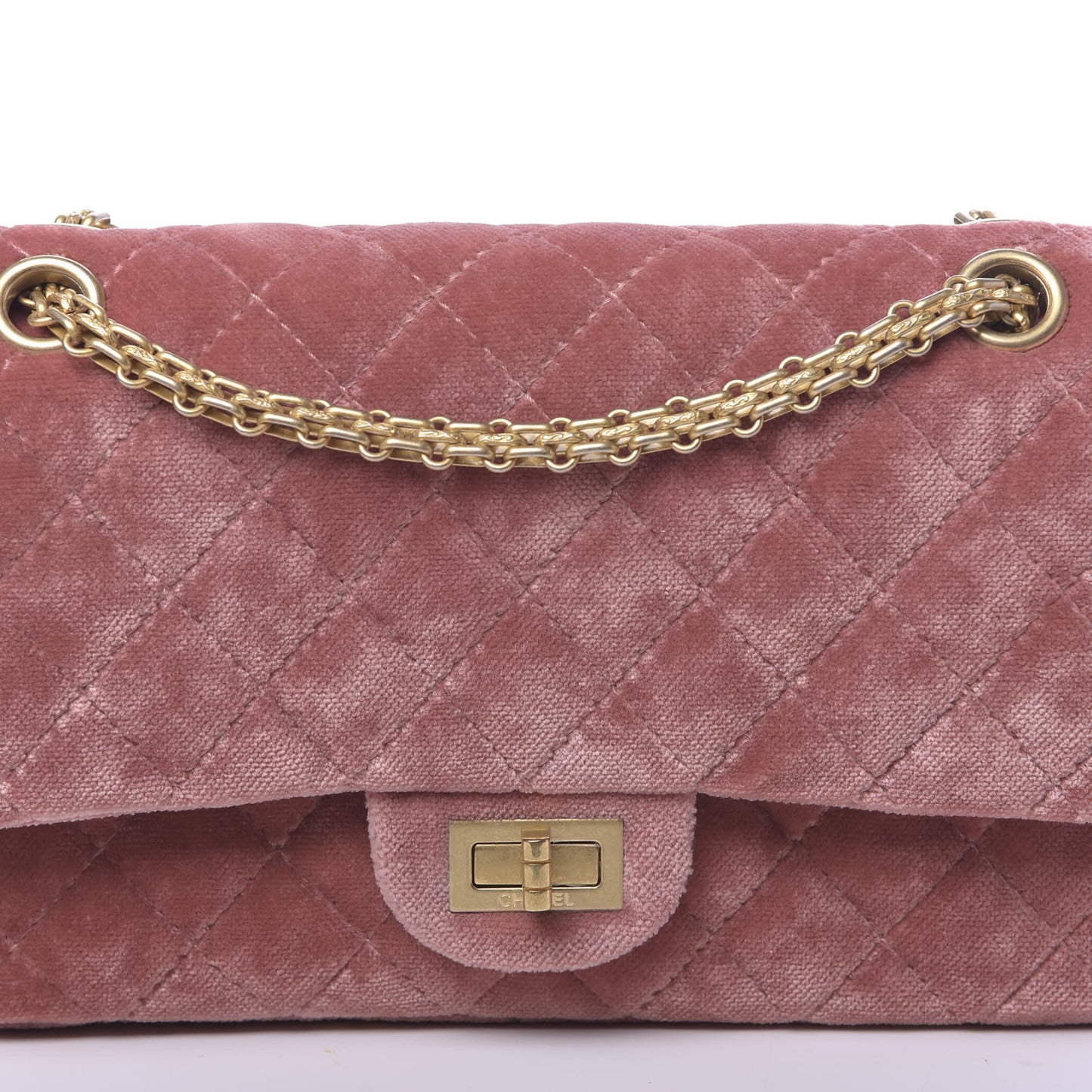 Velvet Quilted 2.55 Reissue 225 Flap Pink