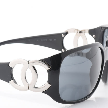 Chanel CC Sunglasses 6014 Black 7 of 8
