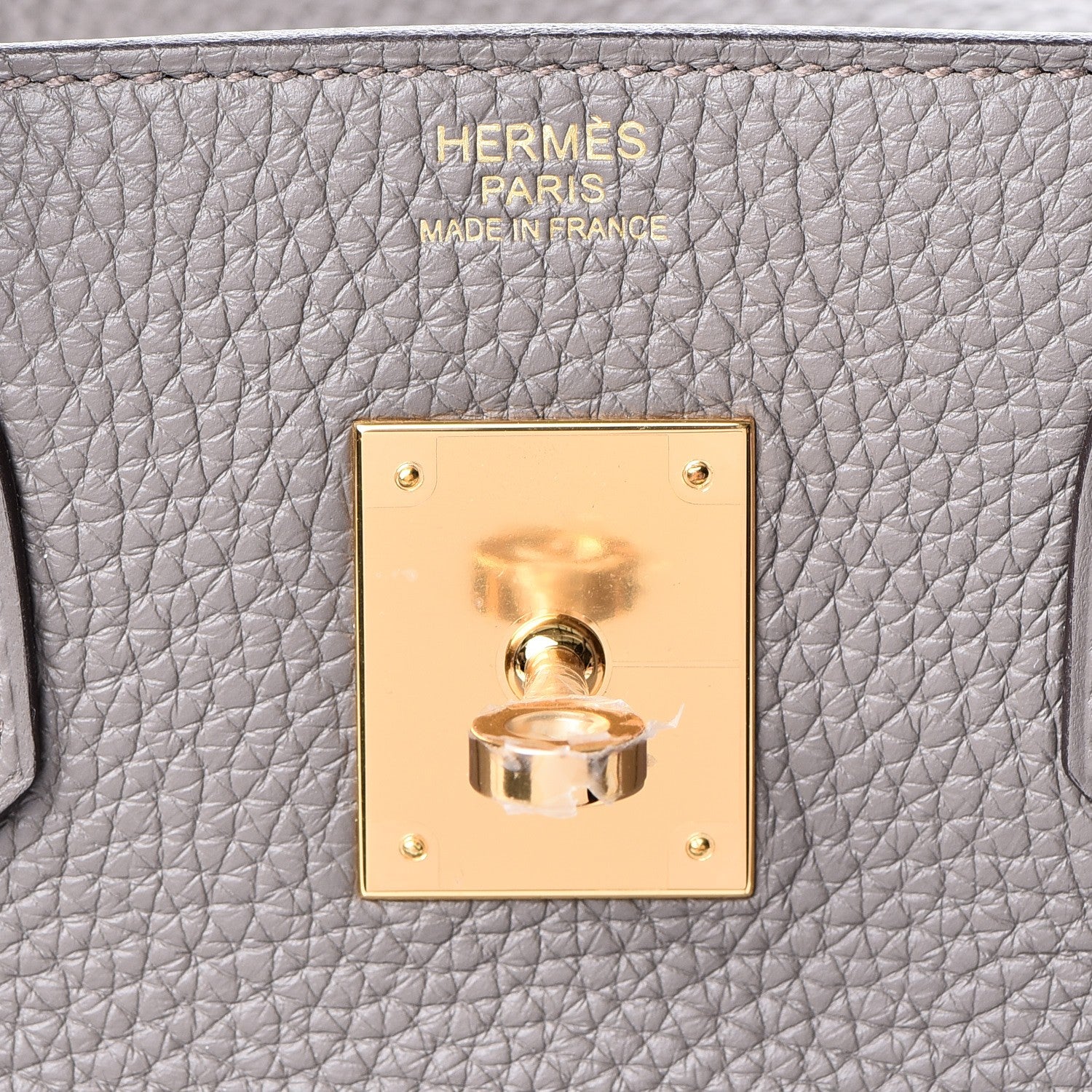 Hermes Taurillon Clemence Birkin 30 Etain 25 of 37