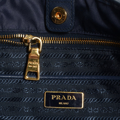 Prada Saffiano Tessuto Nylon Tote Blue 6 of 10