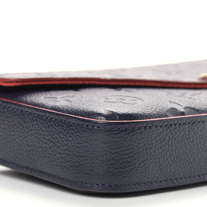 Louis Vuitton Empreinte Pochette Felicie Chain Wallet Marine Rouge 11 of 14