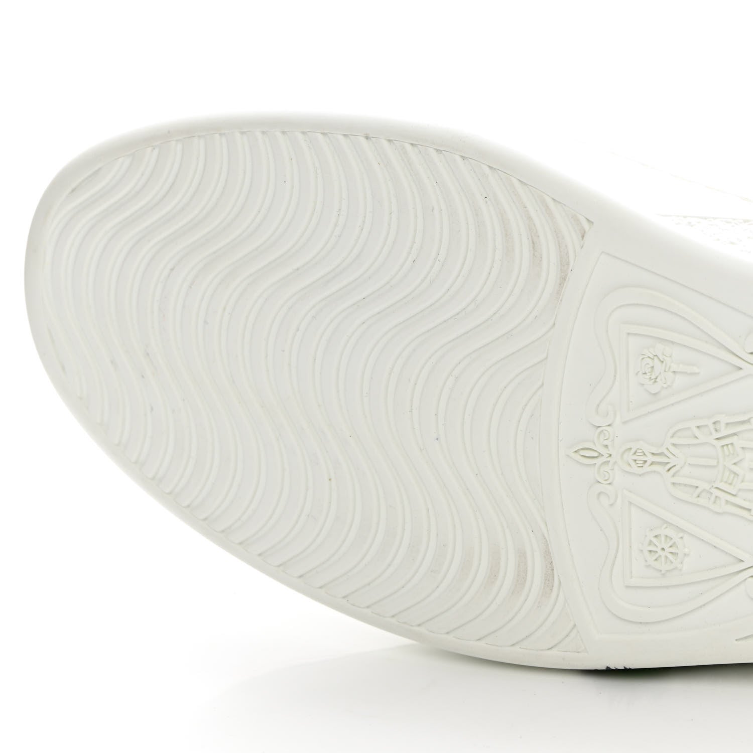 Gucci Calfskin Mens Green Panther Print Ace Sneakers 10.5 White 10 of 14