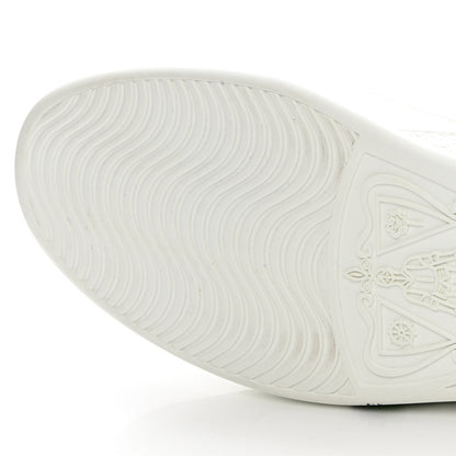 Gucci Calfskin Mens Green Panther Print Ace Sneakers 10.5 White 10 of 14