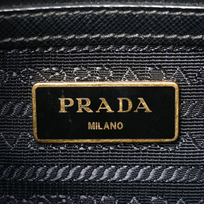 Prada Saffiano Small Galleria Double Zip Tote Black 6 of 10