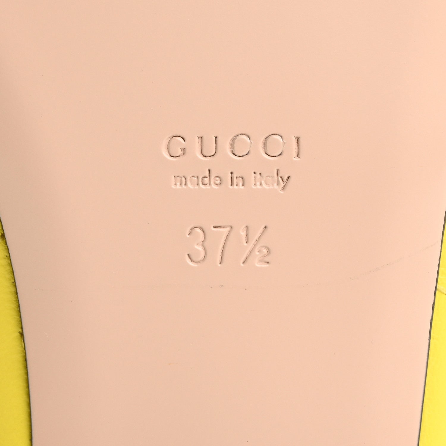 Gucci Nappa Charlotte Double G Marmont Thong Sandals 37.5 Acid Lime 8 of 10