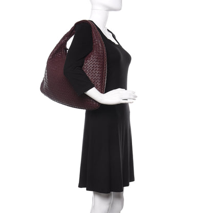 Bottega Veneta Nappa Intrecciato Large Veneta Hobo Aubergine 2 of 11