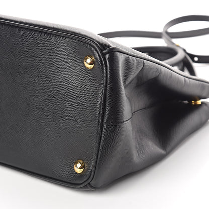 Prada Saffiano Medium Galleria Double Zip Tote Black 10 of 12