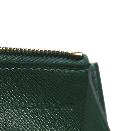 Hermes Madame Calfskin Bearn Compact Wallet Vert Moyen 8 of 9