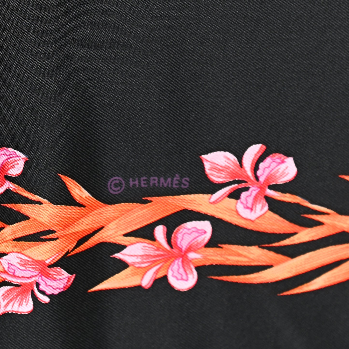 Silk Cheval Fleuri Scarf 90