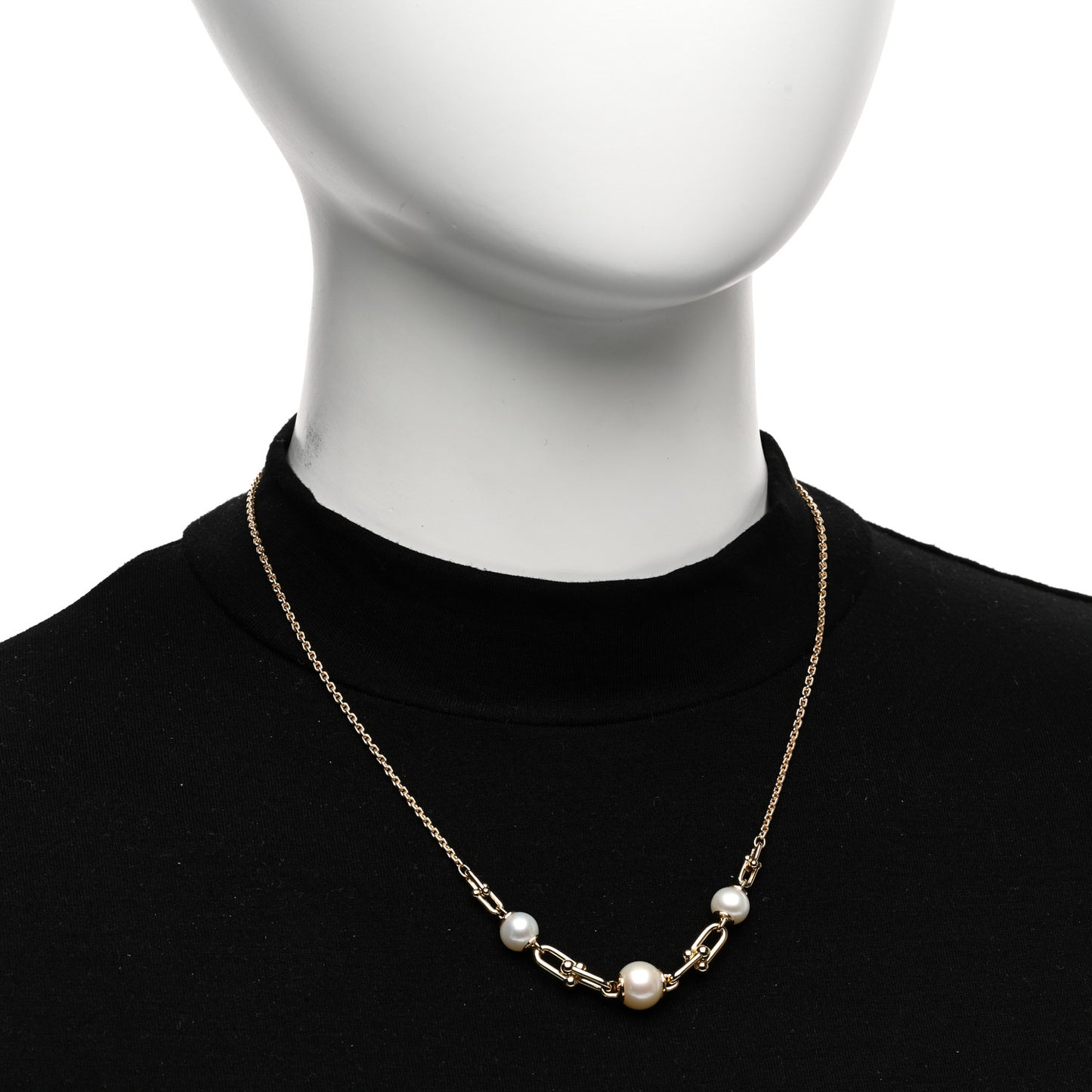 18K Yellow Gold Pearl HardWear Link Pendant Necklace