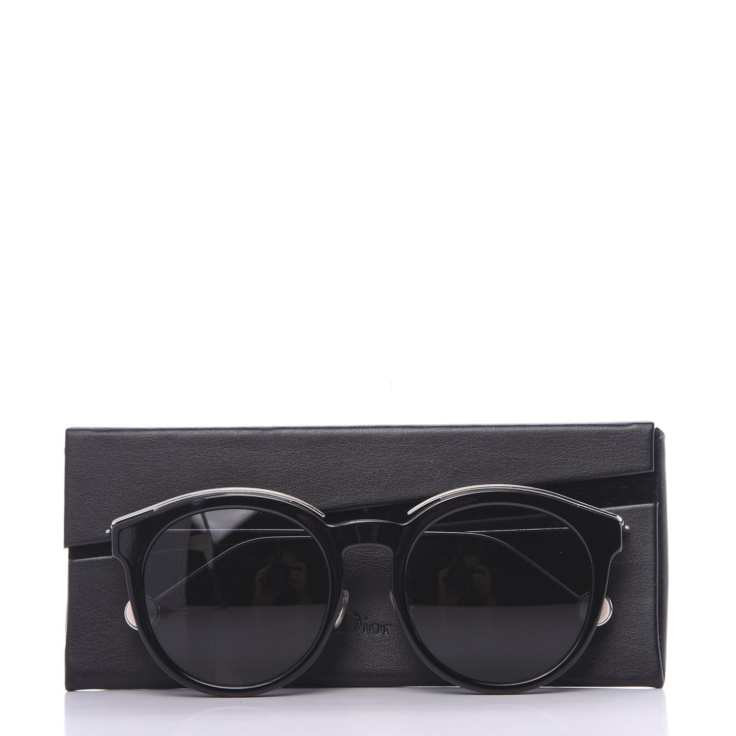 Blossom 52mm Round Sunglasses Black