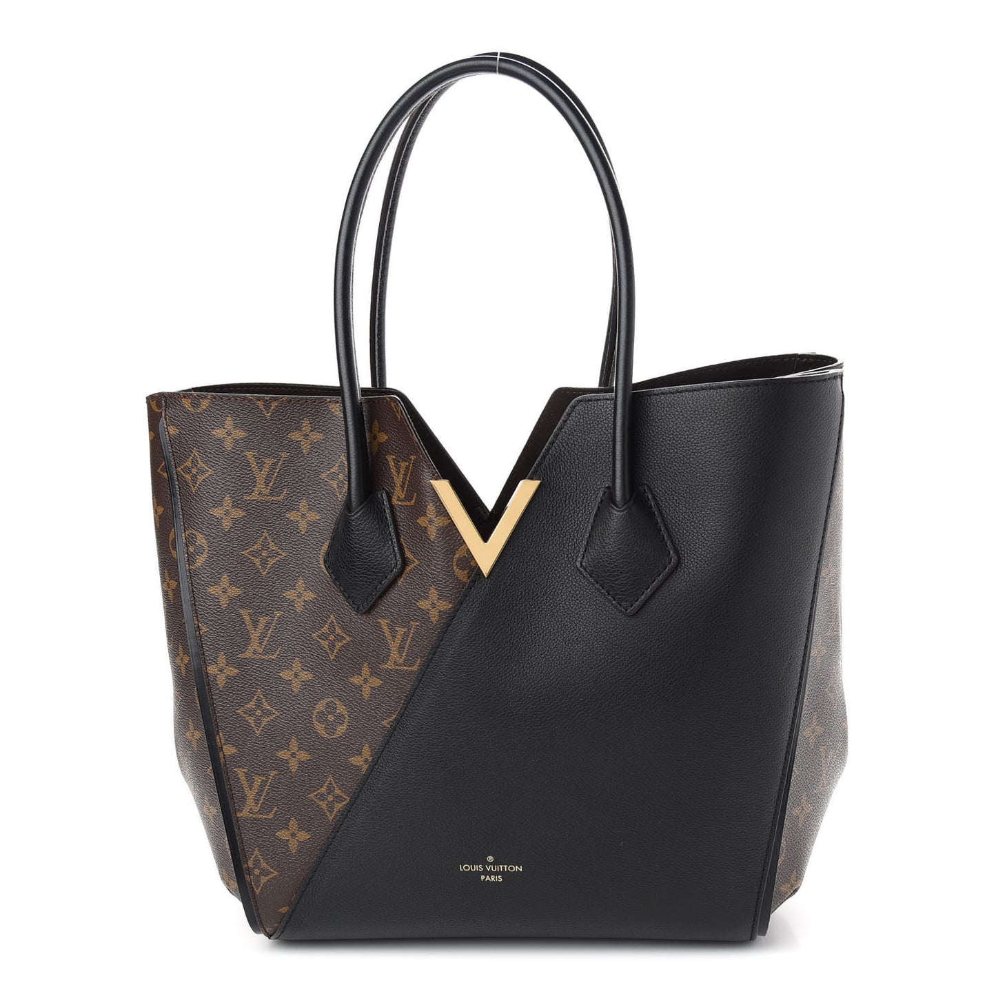 Calfskin Monogram Kimono Tote Black