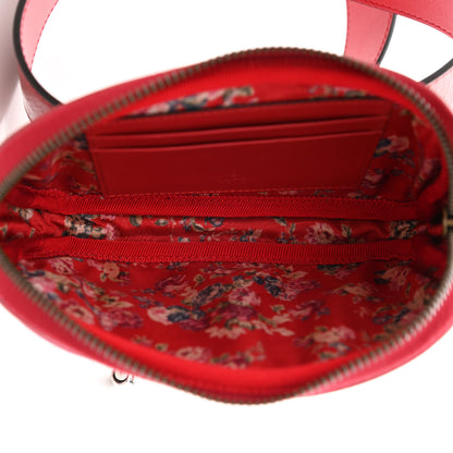 Gucci Patent Rubber Game Patch Logo Belt Bag 95 38 Hibiscus Red 4 of 11
