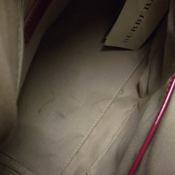 Burberry Nova Check Chester Bowling Bag Raspberry Sorbet 7 of 10