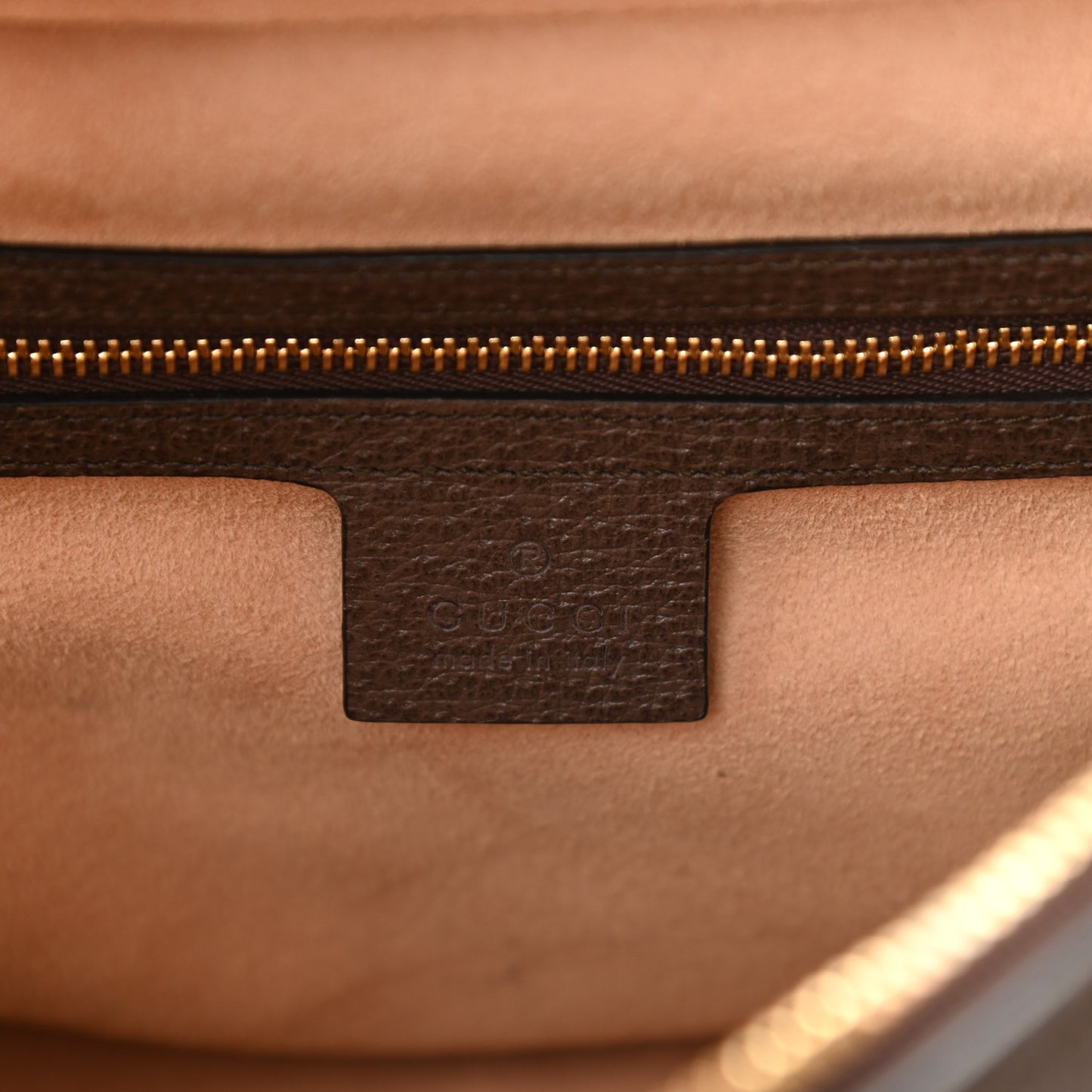 GG Supreme Web Small Ophidia Top Handle Shoulder Bag Brown