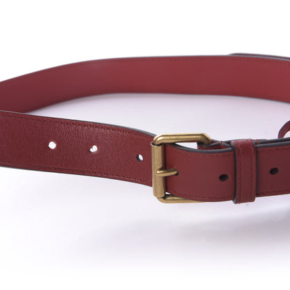 Gucci Calfskin Matelasse GG Marmont Belt Bag 95 38 Hibiscus Red 11 of 11