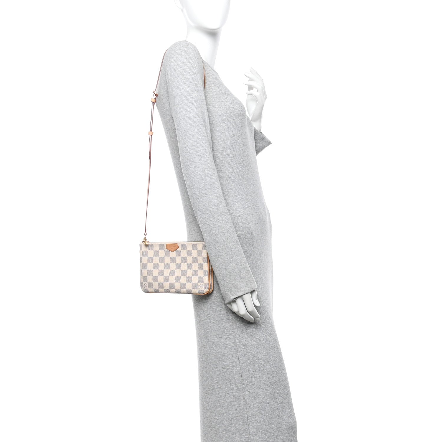 Louis Vuitton Damier Azur Double Zip Pochette 1811731 – FASHIONPHILE