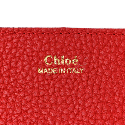 Chloe Grained Lambskin Drew Shoulder Bag Plaid Red 6 of 9