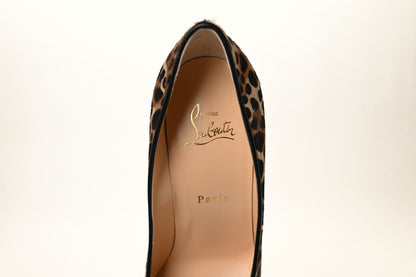 Christian Louboutin Pony Madagascar Kid Kate 100 Pumps 38 Brown Black 14 of 16