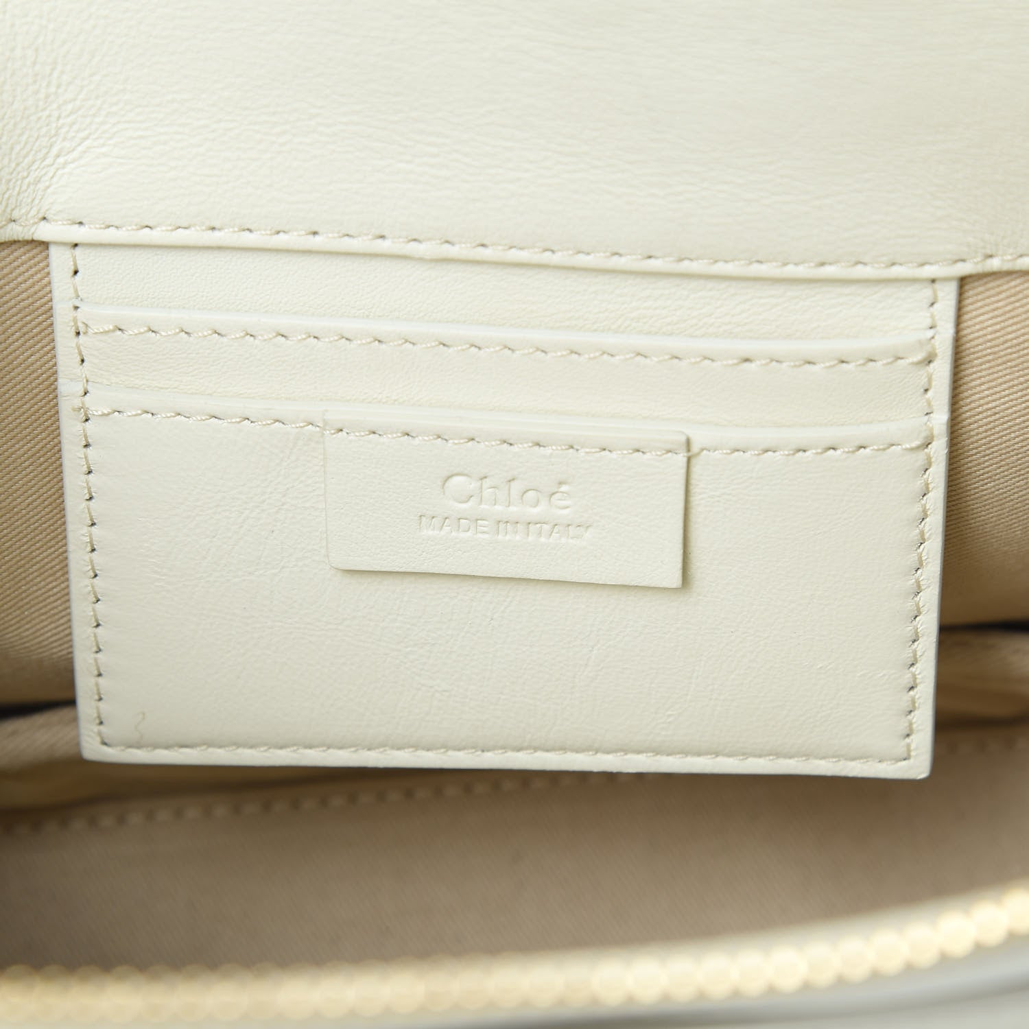 Chloe Calfskin Suede Small Roy Bag Natural White 6 of 15