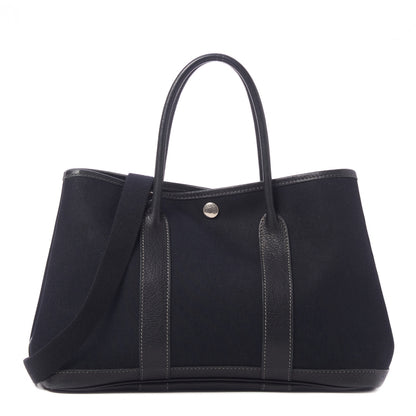 Hermes Toile Buffle Garden Party 30 TPM Black 1 of 8