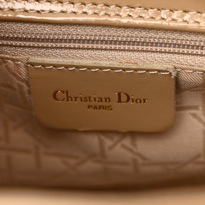 Christian Dior Patent Mini Lady Dior Beige 6 of 19