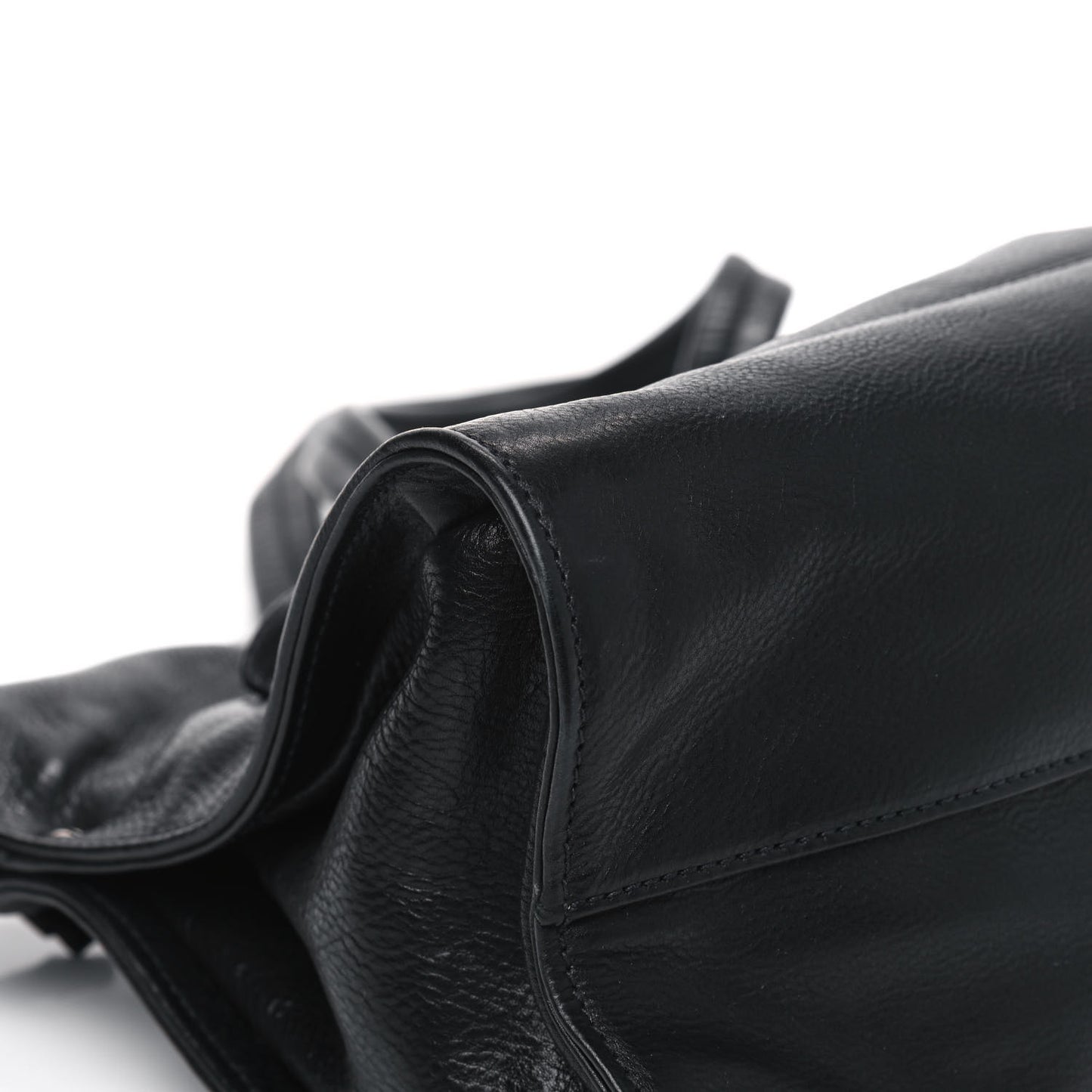 Calfskin Screw Chain Bag Black