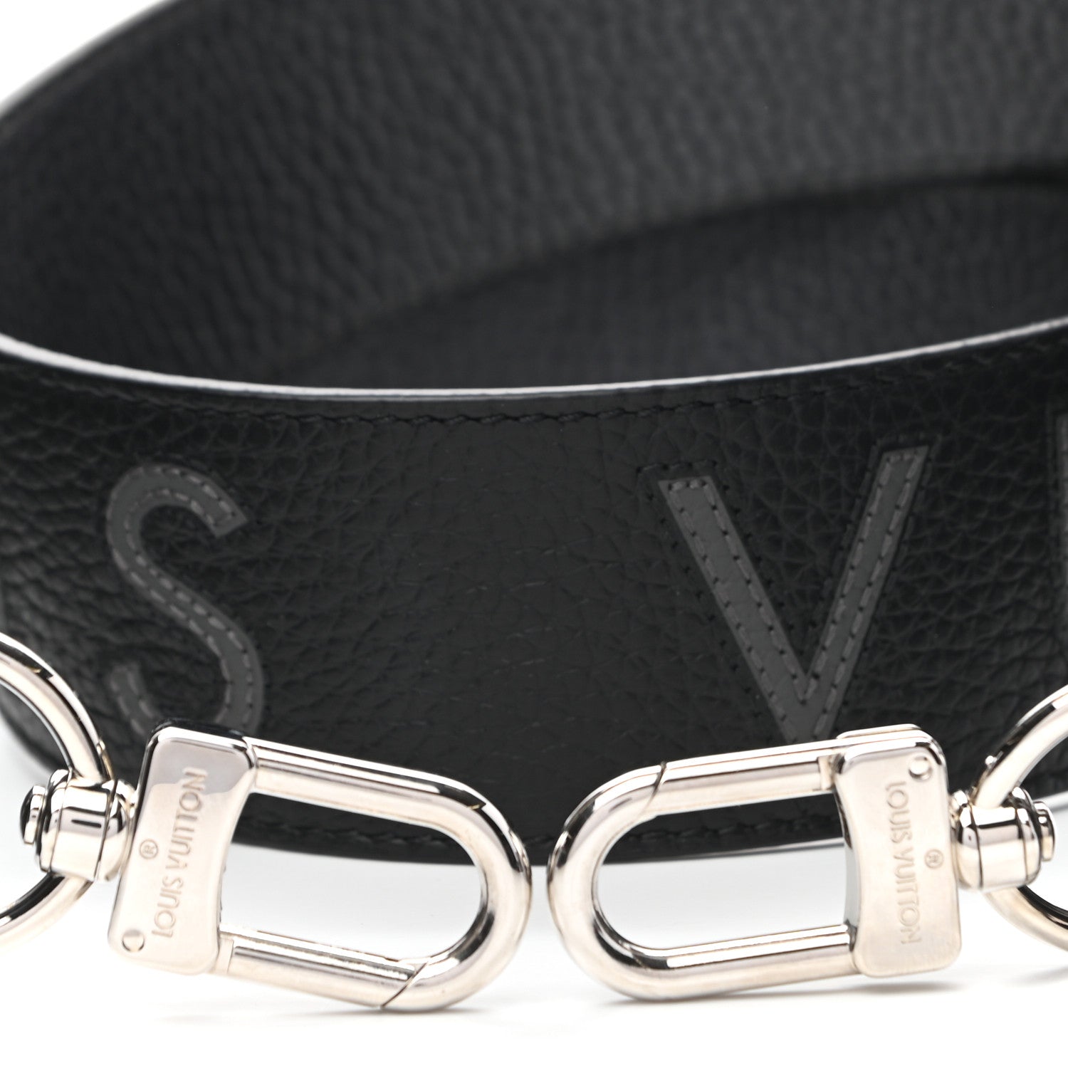 Louis Vuitton Taurillon Bandouliere Shoulder Strap Black 3 of 4