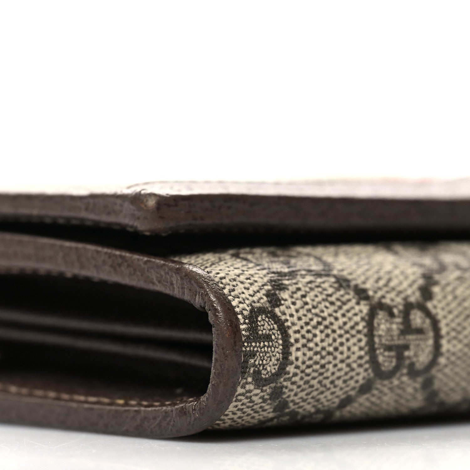 Gucci GG Supreme Monogram Web Ophidia Wallet On Chain Brown 10 of 11