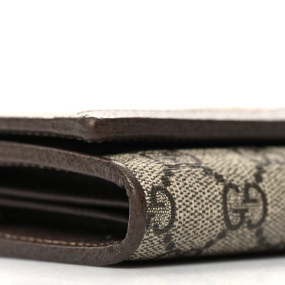 Gucci GG Supreme Monogram Web Ophidia Wallet On Chain Brown 10 of 11
