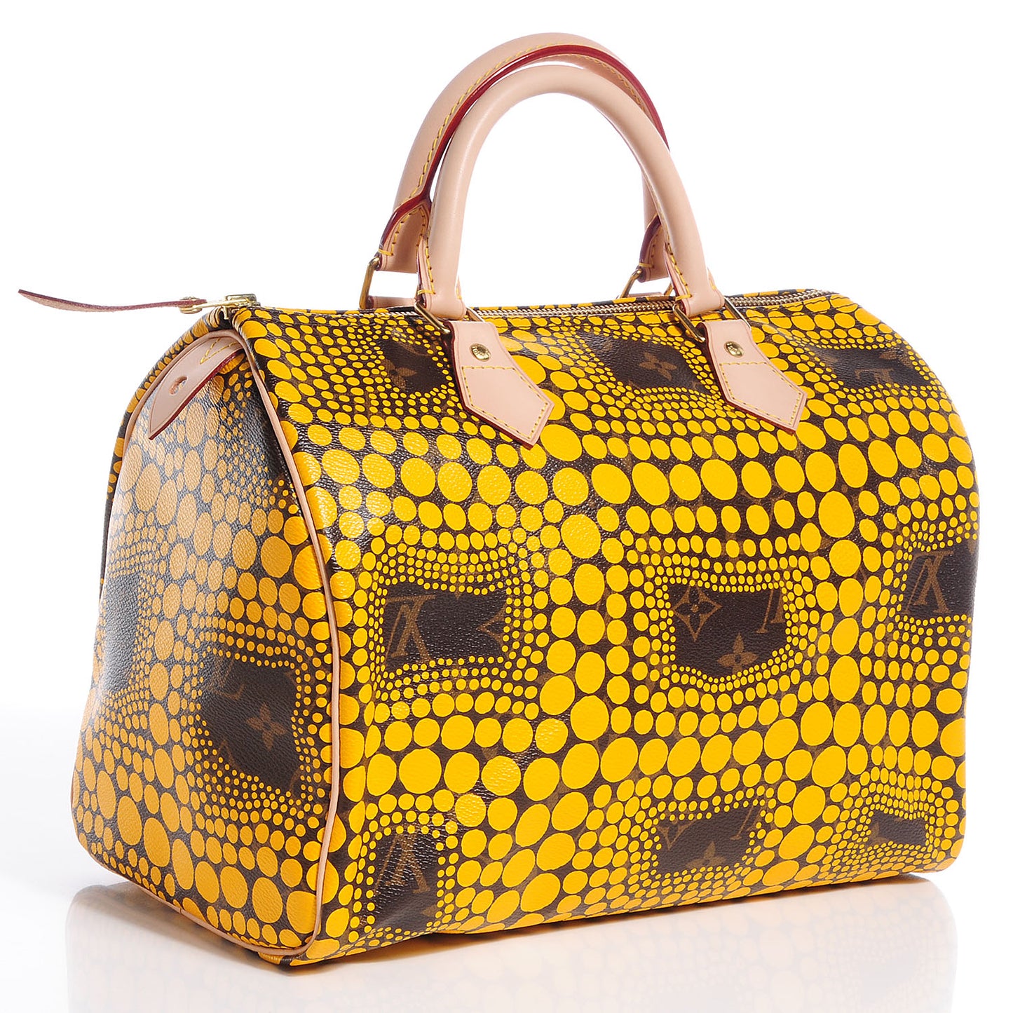 Monogram Kusama Town Speedy 30 Yellow
