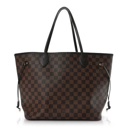 Louis Vuitton Damier Ebene Neo Neverfull MM Rose Ballerine 1 of 9