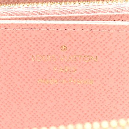 Louis Vuitton Damier Azur Zippy Wallet Rose Ballerine 8 of 14