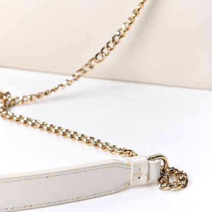 Lanvin Lambskin Studded Mini Sugar Flap Shoulder Bag White 10 of 12