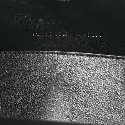 Balenciaga Metallic Shiny Calfskin Crocodile Embossed Hourglass Top Handle Bag XS Gunmetal 7 of 10