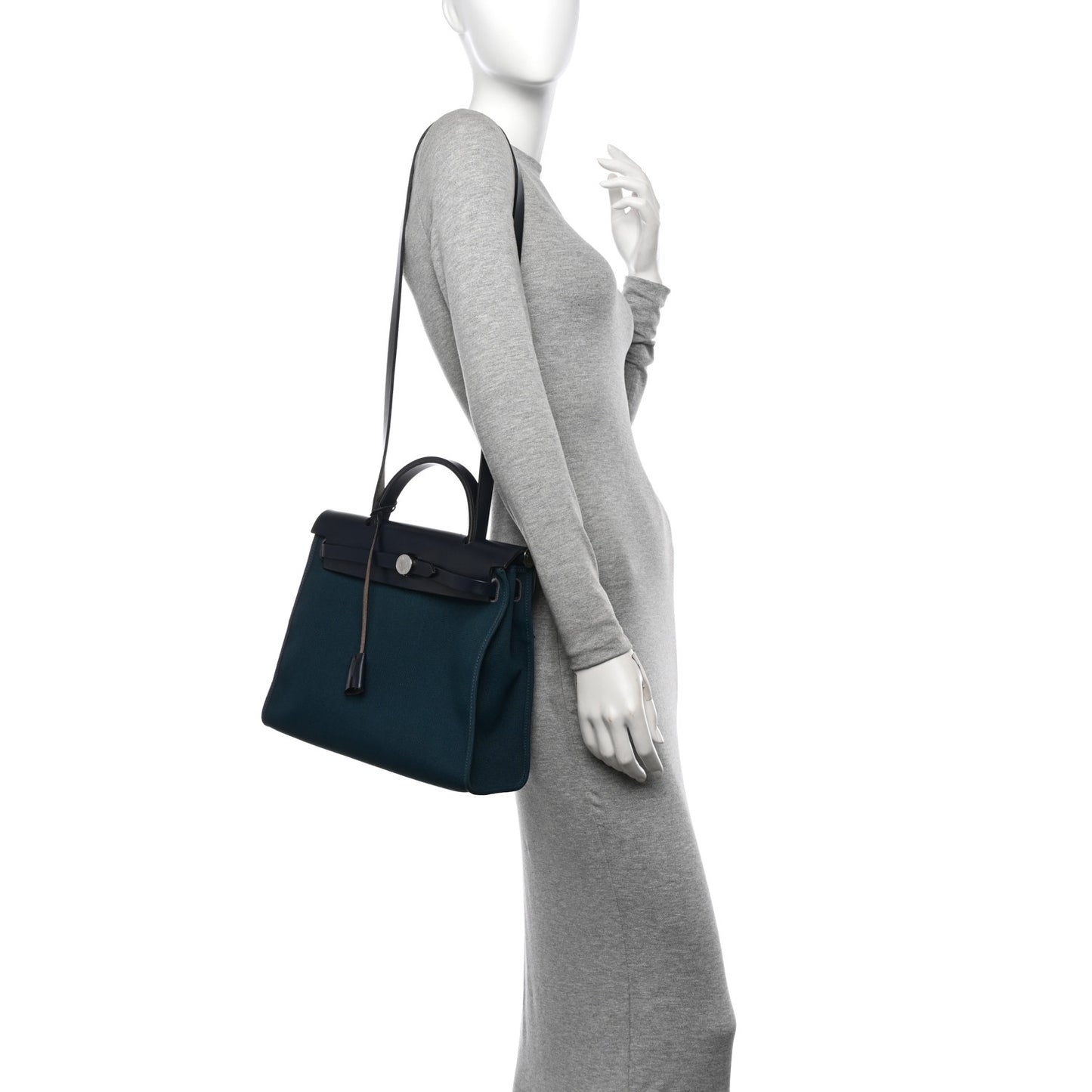 Military Toile Vache Hunter Herbag Zip 31 PM Bleu Ocean Bleu Indigo