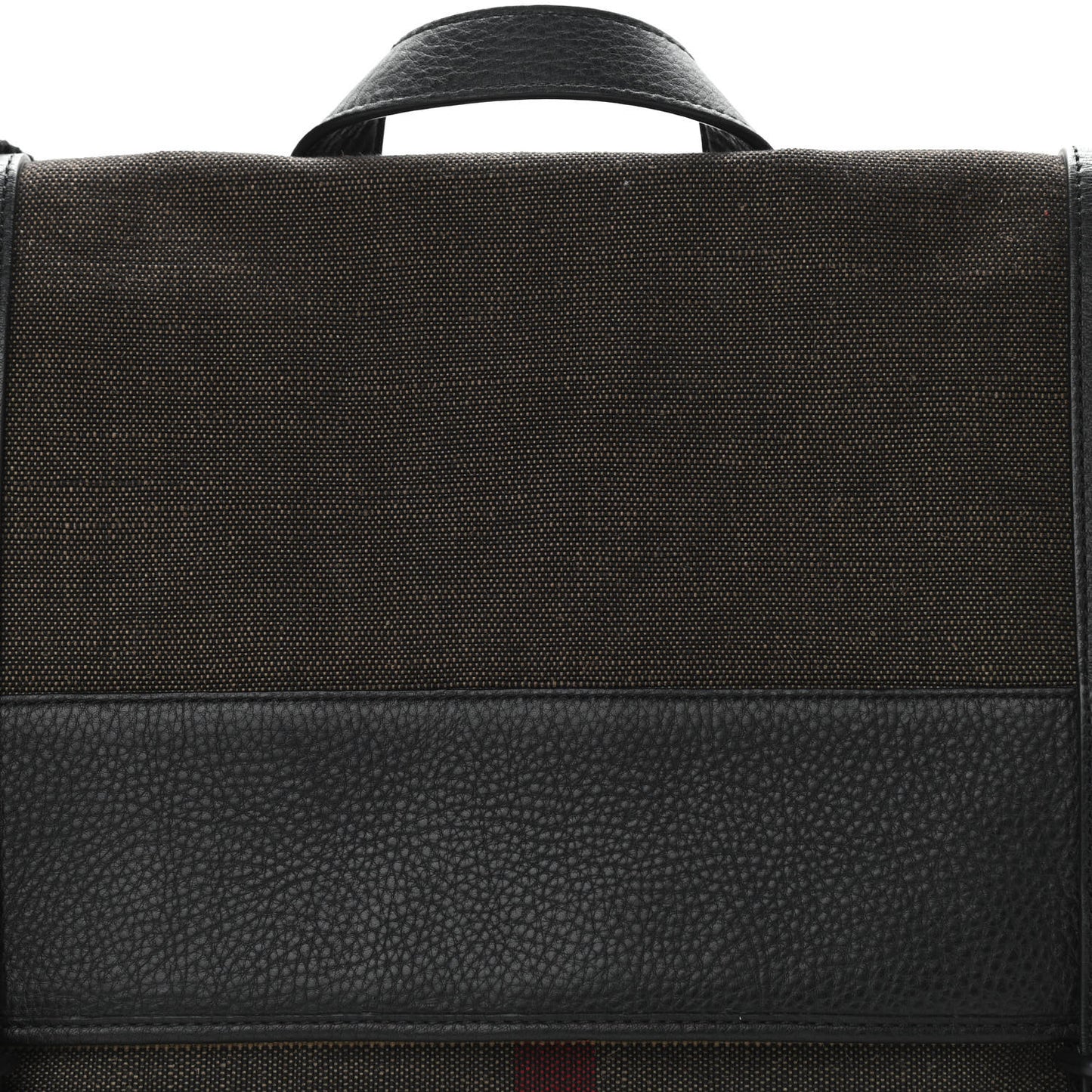Brit Canvas Mega Check Grainy Calfskin Messenger Bag