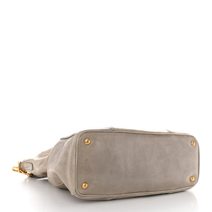 Prada Vitello Shine Shopping Satchel Nube 4 of 10