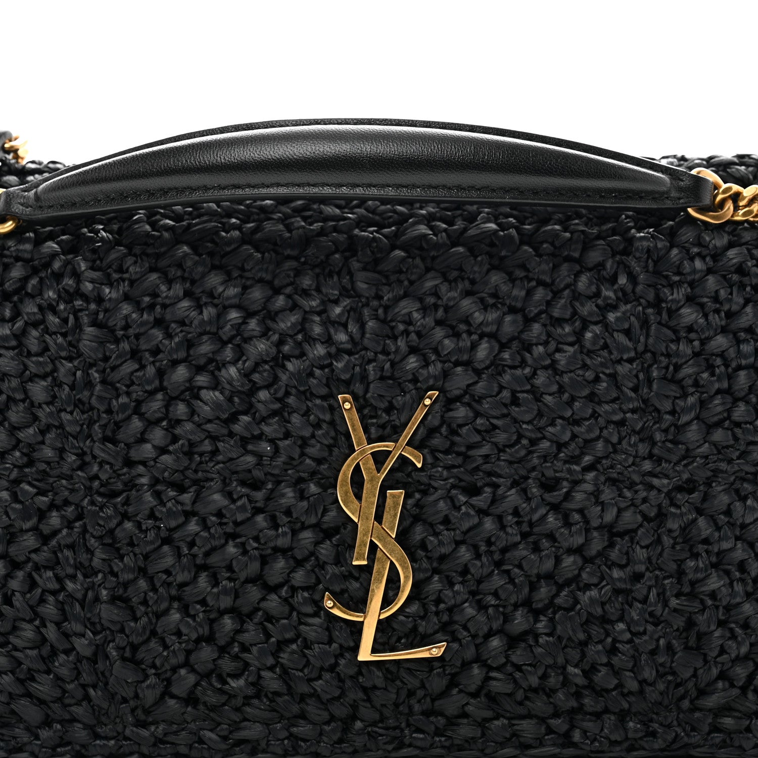 Saint Laurent Raffia Monogram Medium Jamie Black 5 of 11