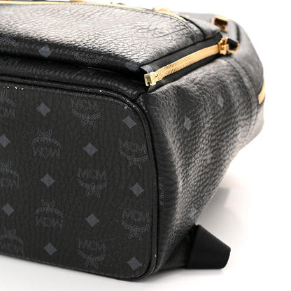 MCM Visetos Studded Medium Dual Stark Backpack Black 11 of 15