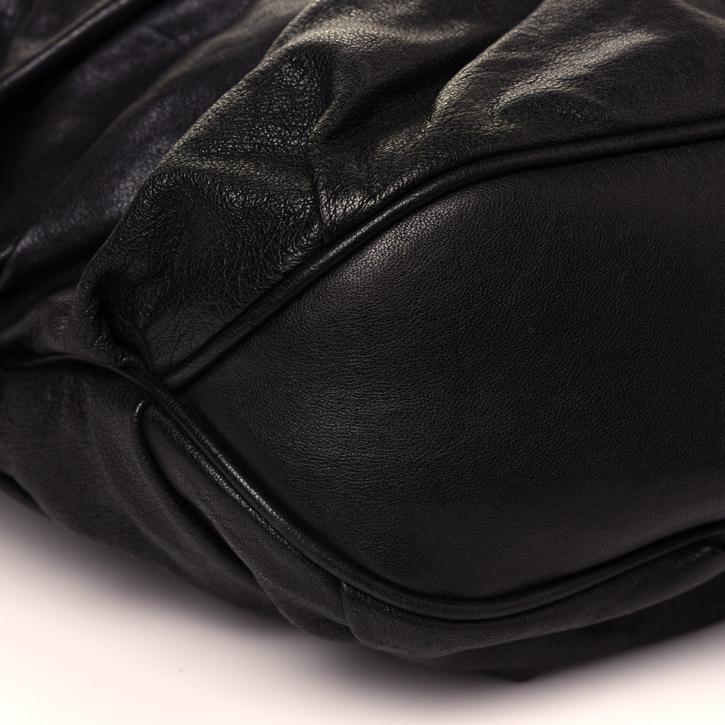 Lambskin Maggie Soft Knot Hobo Black