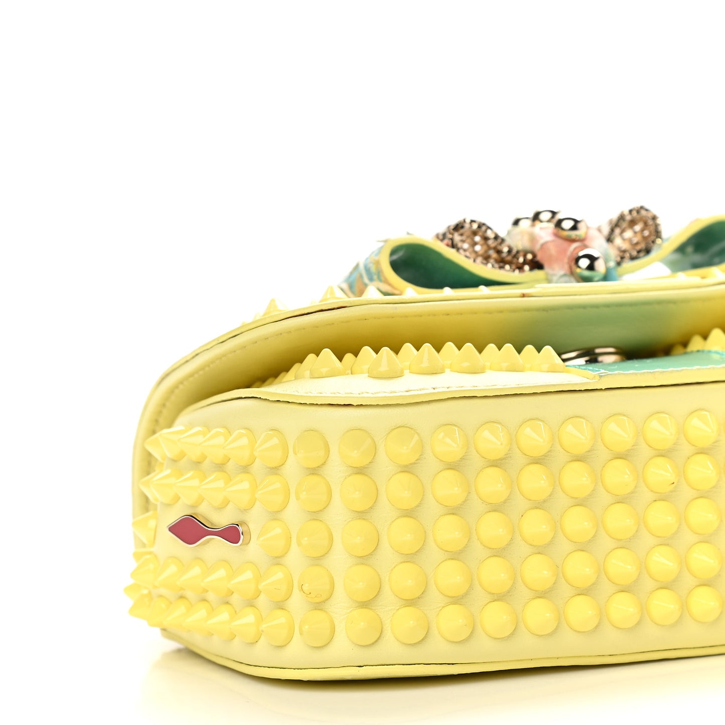 Calfskin Spikes Mini Sweety Charity Crossbody Bag