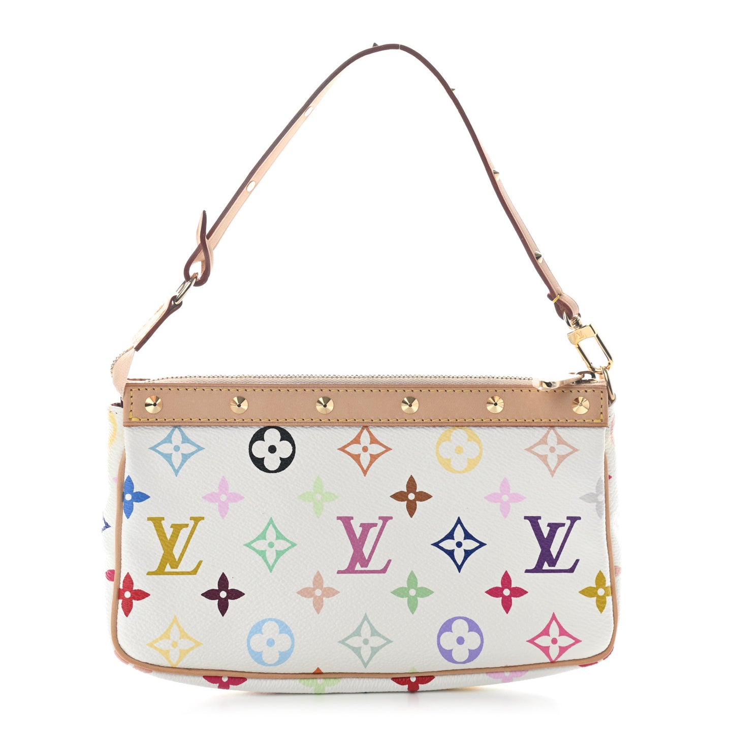Monogram Multicolor Pochette Accessories White