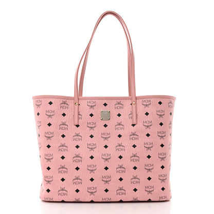 MCM Visetos Medium Liz Reversible Shopper Tote Powder Pink 3 of 16