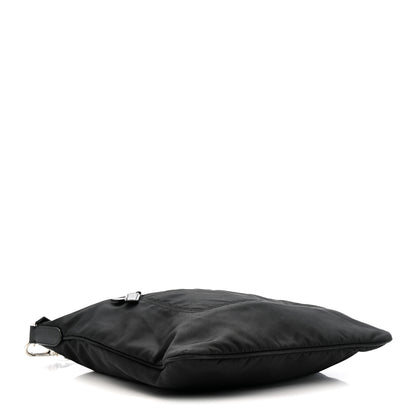 Prada Nylon Flat Messenger Bag Black 4 of 11