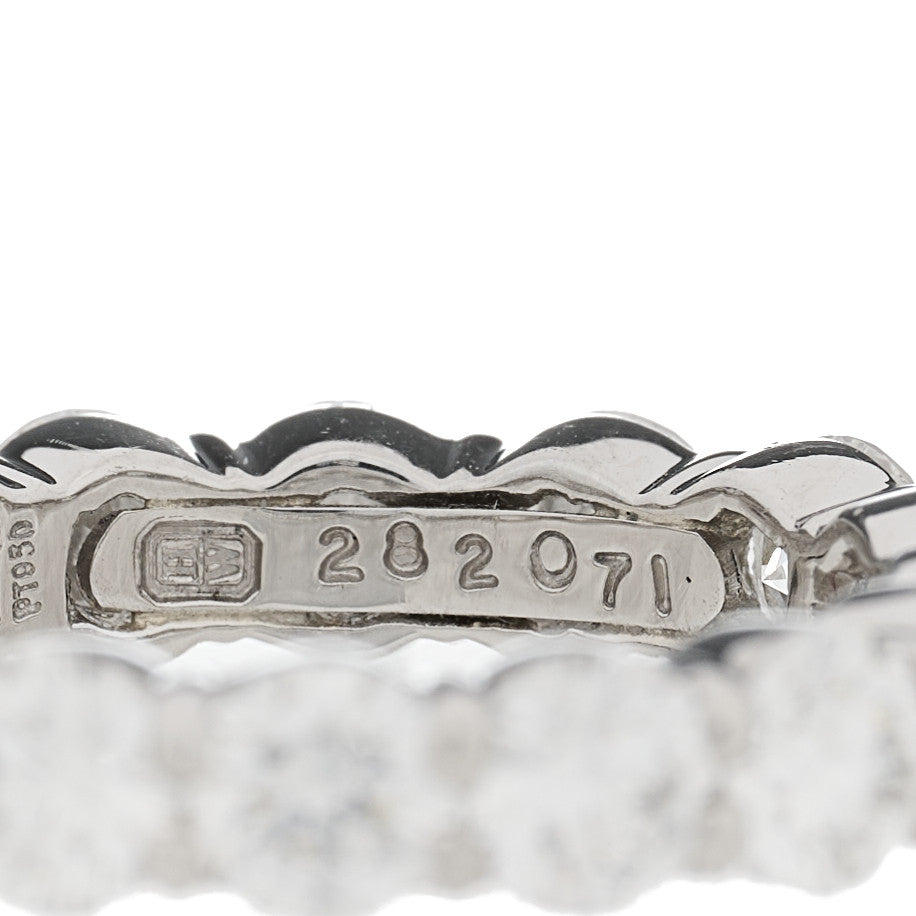 Platinum Diamond 3.60ct Eternity Band Ring 49 5