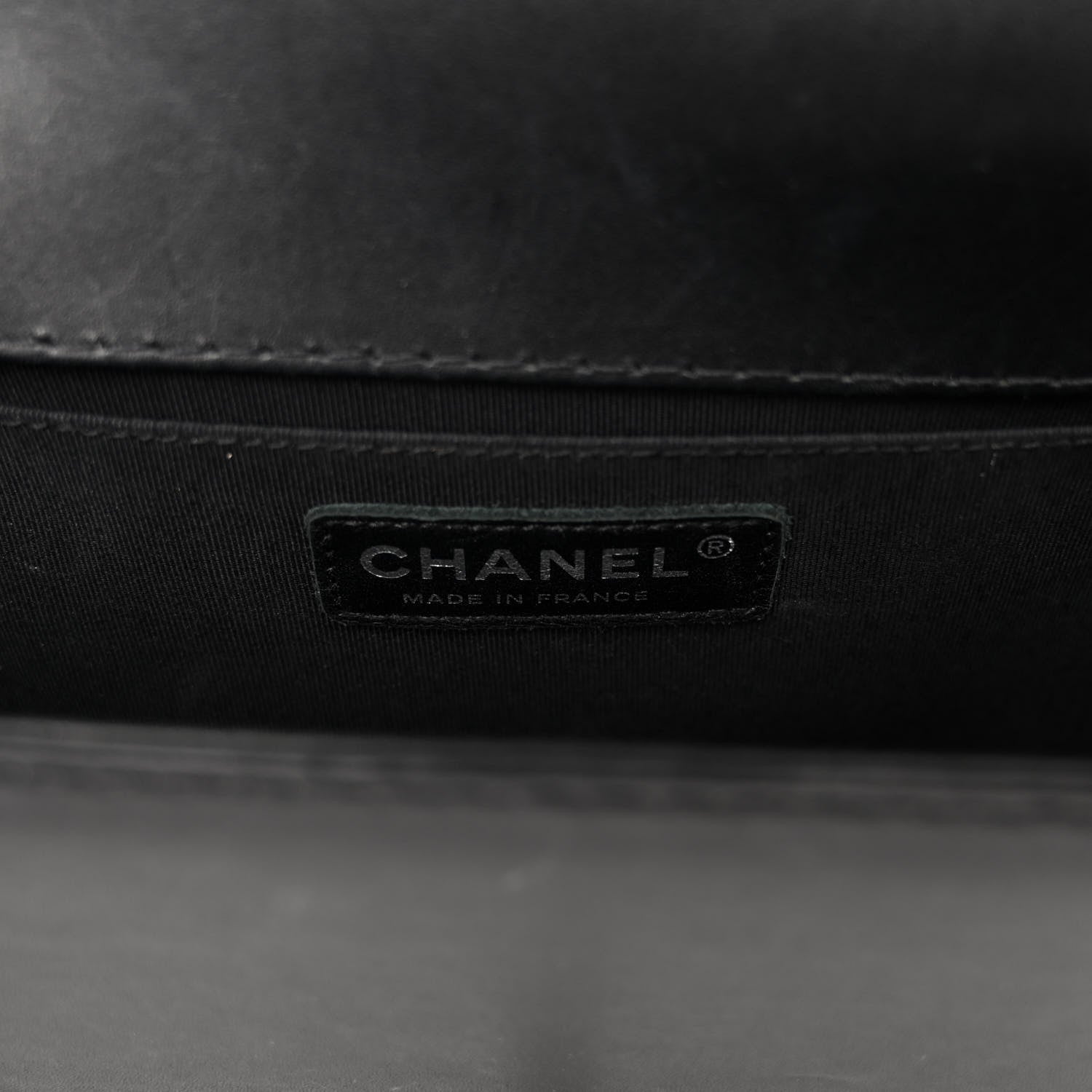 Chanel Calfskin Stitched Medium Boy Flap Black 6 of 10