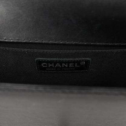 Chanel Calfskin Stitched Medium Boy Flap Black 6 of 10