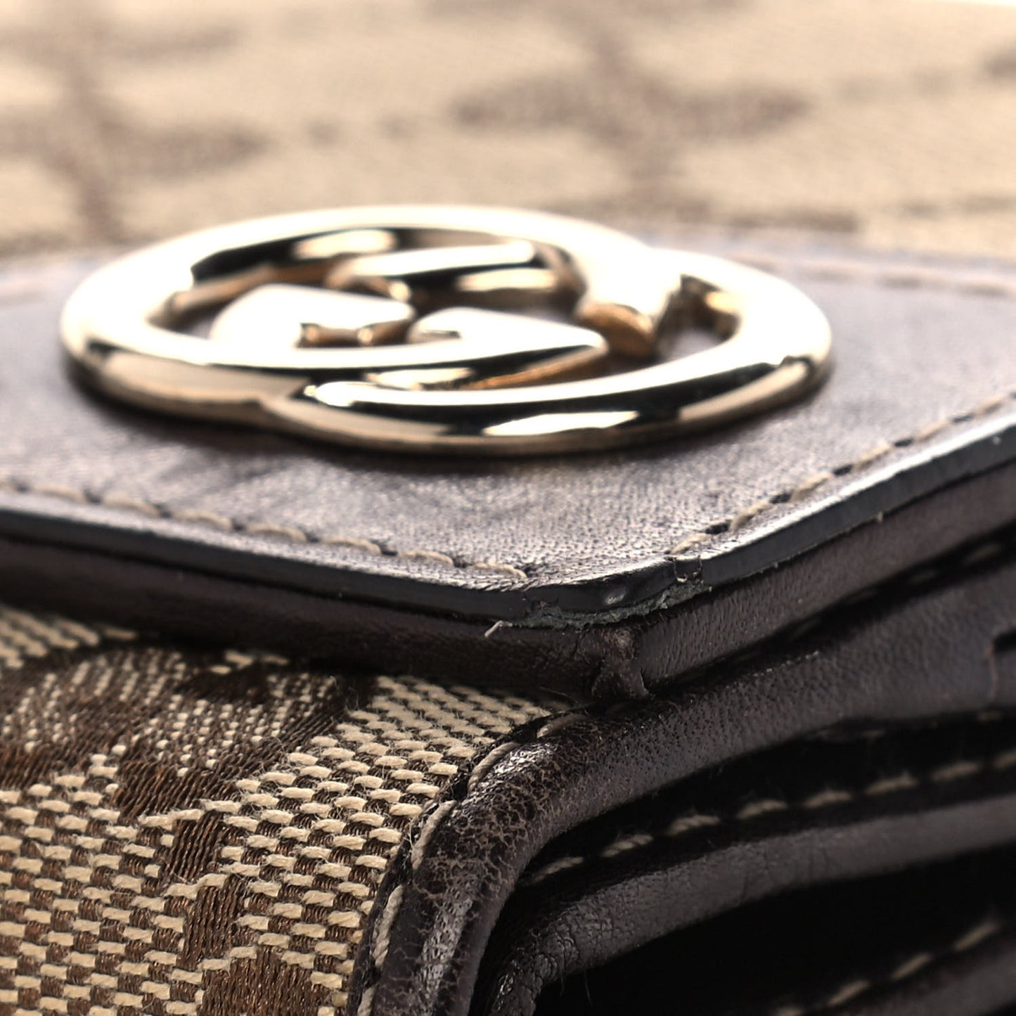 Monogram New Britt French Wallet Dark Brown